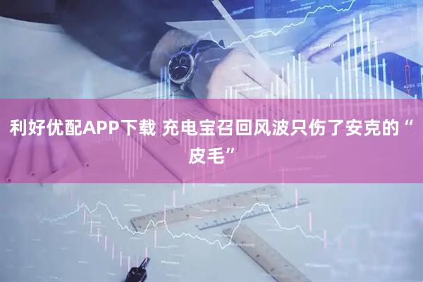 利好优配APP下载 充电宝召回风波只伤了安克的“皮毛”