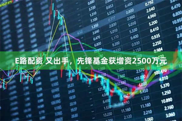 E路配资 又出手，先锋基金获增资2500万元